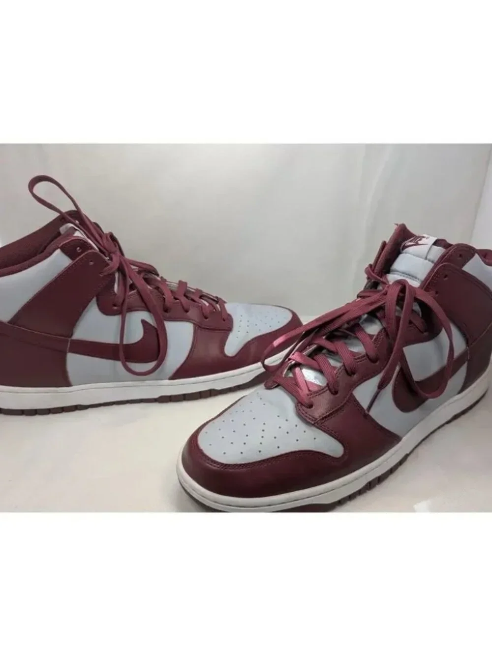 Nike Dunk High Beetroot Cool Grey Sneakers Shoes - EUC - Size 15